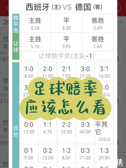 世界杯买球赔率解析详解